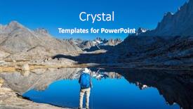  Presentation with relaxation - Presentation theme with man-is-resting-at-ease background and a teal colored foreground