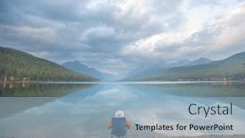  Presentation with relaxation - Slides having man-is-resting-at-ease background and a light blue colored foreground