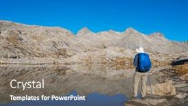  Presentation with relaxation - Slides having man-is-resting-at-ease background and a  colored foreground