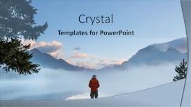  Presentation with relaxation - Theme with man-is-resting-at-ease background and a light blue colored foreground