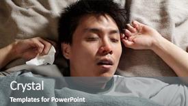  Presentation with medicina tradicional chinesa chinese herb - Theme with man is sleeping while catching background and a  colored foreground