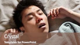  Presentation with sleeping - Slides having man is sleeping while catching background and a  colored foreground