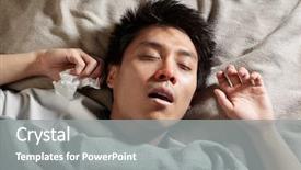  Presentation with breathing - Slide deck featuring man is sleeping while catching background and a  colored foreground