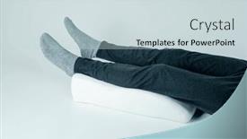  Presentation with foam - Slides enhanced with man-is-using-a-leg background and a lemonade colored foreground