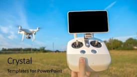  Presentation with white green - Audience pleasing slides consisting of man isolated against the background backdrop and a gold colored foreground