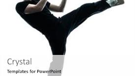  Presentation with drone fire fighting robot - Slide deck consisting of man-krav-maga-fighters-fighting background and a white colored foreground