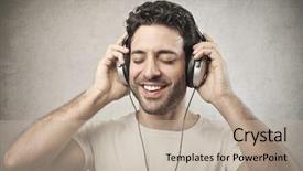  Presentation with old man and music - Beautiful slide deck featuring one team one vision - love and affection heart graphic backdrop and a violet colored foreground.