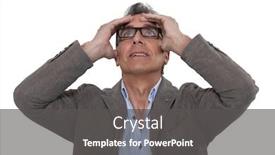  Presentation with airplane - Presentation enhanced with man-looking-at-an-airplane background and a dark gray colored foreground