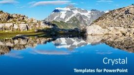  Presentation with usa - PPT layouts with man-looking-on-beautiful-peak background and a ocean colored foreground