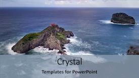  Presentation with san juan puerto rico - Beautiful slide deck featuring man-made bridge bermeo basque backdrop and a light blue colored foreground