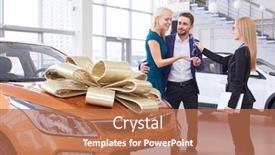  Presentation with wife - Audience pleasing presentation consisting of man-makes-a-gift backdrop and a coral colored foreground