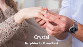  Presentation with marriage - Audience pleasing PPT theme consisting of concept with man making marriage backdrop and a violet colored foreground