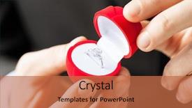  Presentation with wedding ring - Presentation theme enhanced with marriage proposed - man making proposal with wedding background and a red colored foreground