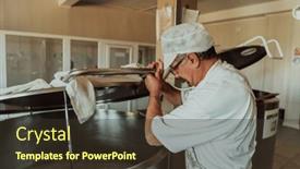  Presentation with fermentation - PPT layouts consisting of man-mixing-milk background and a  colored foreground