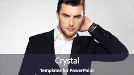  Presentation with fashion - Audience pleasing presentation design consisting of man model - fashion young businessman black suit backdrop and a wine colored foreground