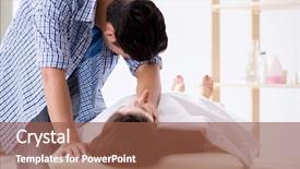  Presentation with mourning - Beautiful PPT theme featuring man mourning his dead wife backdrop and a tawny brown colored foreground