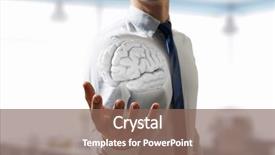  Presentation with coal mining great wheel - Colorful slides enhanced with man of great mind mixed backdrop and a violet colored foreground