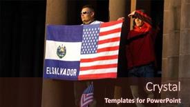  Presentation with hispanic heritage - Amazing presentation design having man-of-hispanic-heritage-displays backdrop and a wine colored foreground