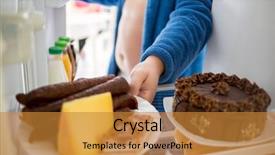  Presentation with decision - Amazing presentation design having bad habit - man on diet break decision backdrop and a gold colored foreground