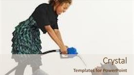  Presentation with pump - Amazing PPT layouts having man on floor with angry woman standing over him pointing gasoline pump nozzle at him like a gun backdrop and a lemonade colored foreground