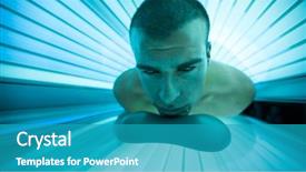  Presentation with bed - Cool new theme with man on tanning bed backdrop and a teal colored foreground