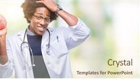  Presentation with psychology - Presentation theme having man over isolated background stress background and a lemonade colored foreground