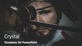  Presentation with pirate - PPT layouts with old hat with funny background and a dark gray colored foreground