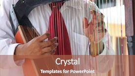  Presentation with arabic music arab man playing - Cool new PPT theme with man playing music backdrop and a red colored foreground