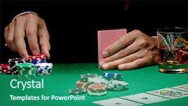  Presentation with arabic music arab man playing - Theme with man playing poker background and a ocean colored foreground