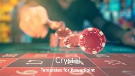  Presentation with roulette - Presentation with man-playing-roulette background and a coral colored foreground