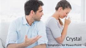  Presentation with theripist couch - Cool new slide deck with man pleading with his crying backdrop and a light gray colored foreground