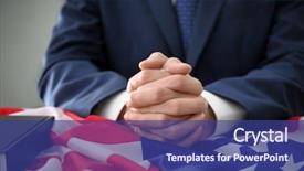 Presentation with american flag - Beautiful presentation theme featuring man praying over american flag backdrop and a  colored foreground