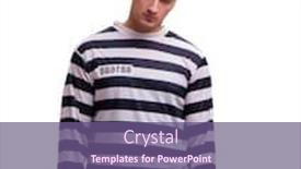  Presentation with asylum prisoner of war constrained - Slide deck consisting of man-prisoner-isolated-on-white background and a violet colored foreground