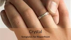  Presentation with diamond - PPT layouts with man putting diamond ring on woman's finger background and a coral colored foreground