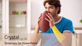  Presentation with injury - Theme with man recovering from his injury background and a  colored foreground