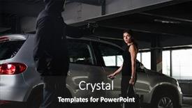  Presentation with car parking - Theme featuring jeopardy - man robber in black hoodie background and a dark gray colored foreground