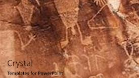  Presentation with native americans - PPT theme enhanced with man-rock-art-petroglyphs background and a red colored foreground