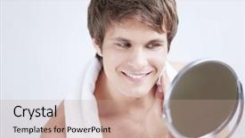  Presentation with cotton - Theme enhanced with portion control on direction sign  background and a soft green colored foreground