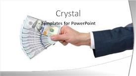  Presentation with giving - Audience pleasing PPT layouts consisting of man-s-hand-in-suit backdrop and a white colored foreground