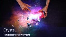  Presentation with hands holding - Presentation theme consisting of man-s-hands-holding background and a navy blue colored foreground