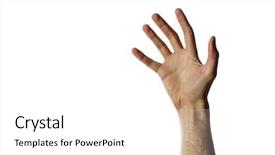  Presentation with man heart attact hand hold - Slide deck consisting of wallpaper mechanic - gears and cogs white toned background and a light gray colored foreground