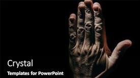  Presentation with praying hands - Beautiful presentation featuring man-s-praying-hands backdrop and a black colored foreground