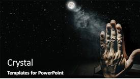  Presentation with praying hands - Slides with man-s-praying-hands background and a black colored foreground