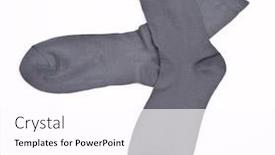  Presentation with socks - Cool new presentation theme with man's socks backdrop and a white colored foreground