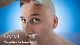  Presentation with shaving - Cool new presentation with man-shaving backdrop and a violet colored foreground