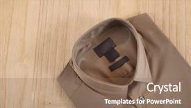  Presentation with wooden - Beautiful presentation theme featuring man shirt on wooden background backdrop and a  colored foreground