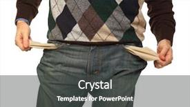  Presentation with greeiting show man - PPT layouts with man show his empty pocket background and a  colored foreground