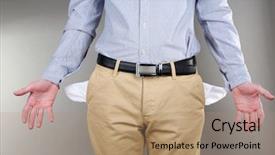  Presentation with jesus empty tomb leaving - Audience pleasing theme consisting of man showing his empty pockets backdrop and a coral colored foreground