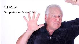  Presentation with released - Audience pleasing slide deck consisting of man shows his sense backdrop and a white colored foreground