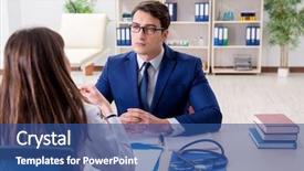  Presentation with cargo insurance man and passenger - Amazing theme having man signing medical insurance contract backdrop and a ocean colored foreground